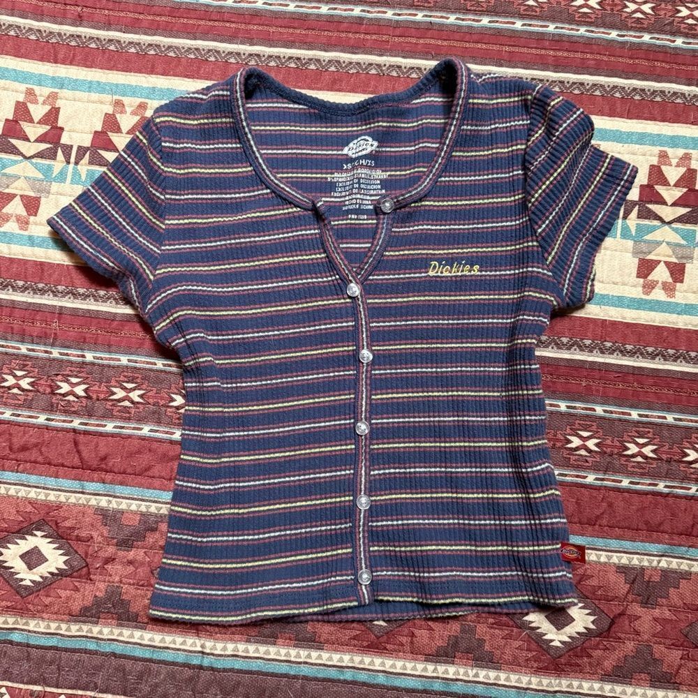 Dickies Multicolor Striped Button-Up Shirt XS